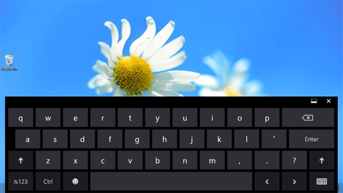 Windows RT Desktop with Keyboard